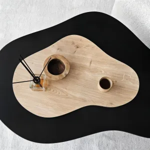 Konferenčný stolík Melted - Black, Sapphire Oak