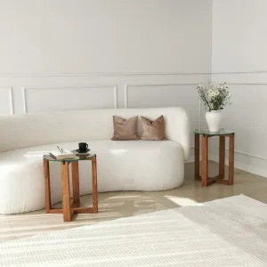 Sada odkladacích stolíkov (2 kusy) Amalfi - Walnut