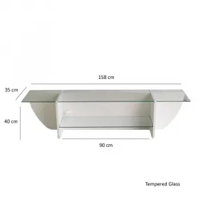TV stolík Lily TV - White
