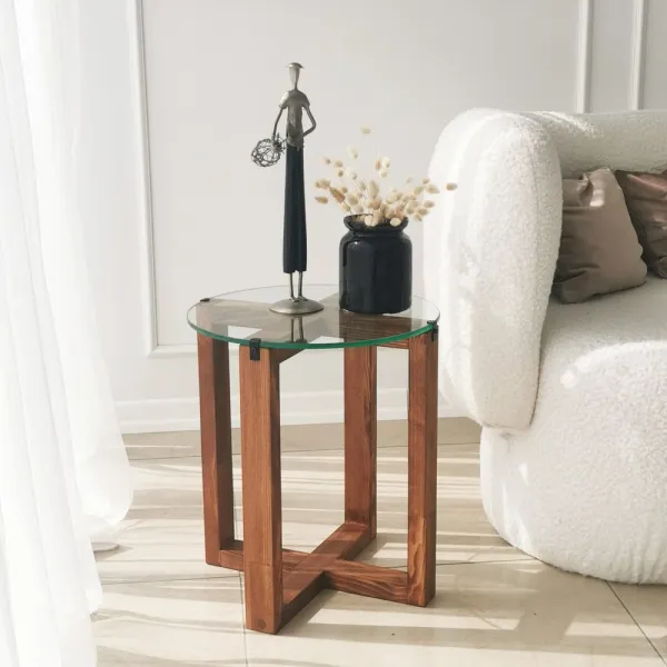 Sada odkladacích stolíkov (2 kusy) Amalfi - Walnut