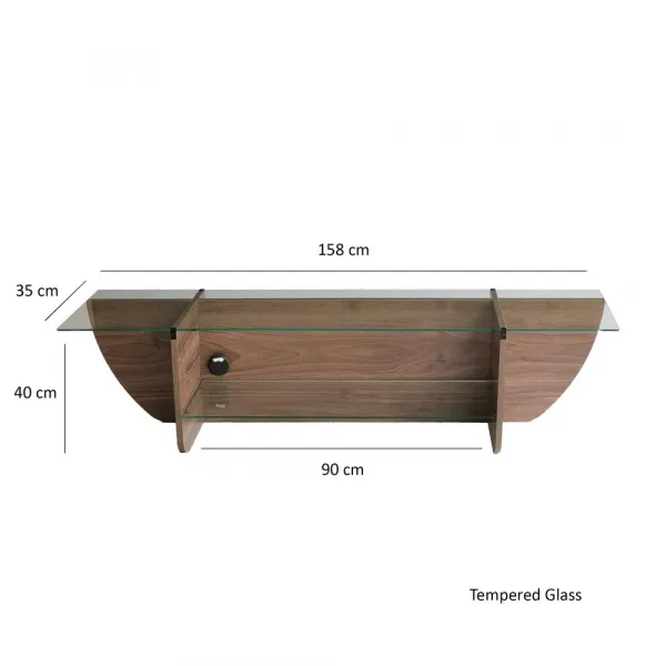 TV stolík Lily TV - Walnut