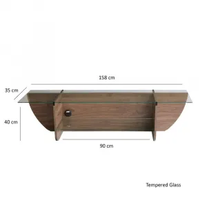 TV stolík Lily TV - Walnut