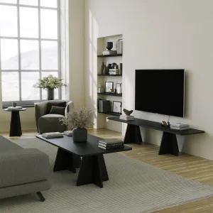 TV skrinka / Obývacia stena Mushroom - Black