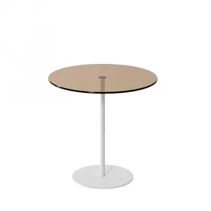 Príručný stolík / Odkladací stolík Chill-Out - White, Bronze