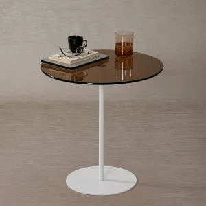 Príručný stolík / Odkladací stolík Chill-Out - White, Bronze