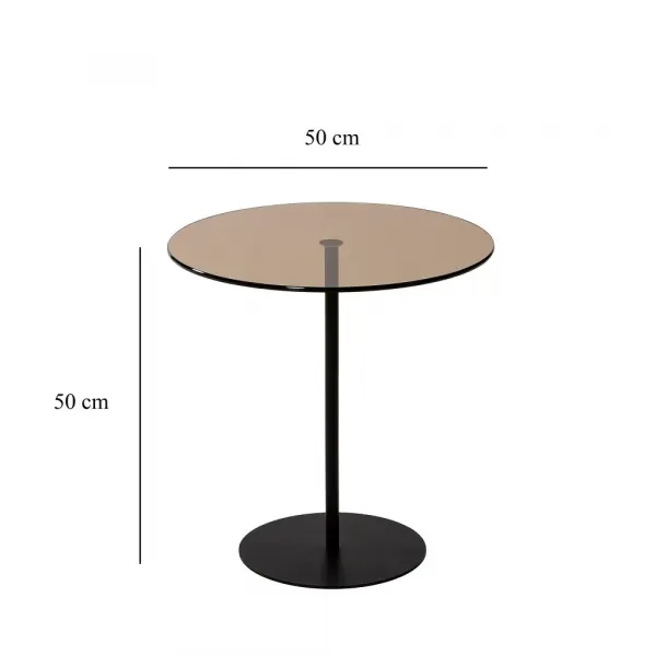 Príručný stolík / Odkladací stolík Chill-Out - Black, Bronze