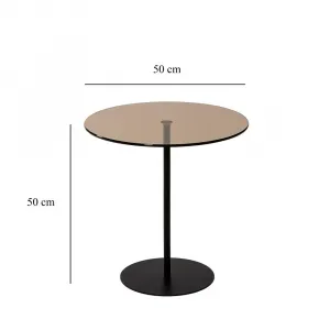 Príručný stolík / Odkladací stolík Chill-Out - Black, Bronze