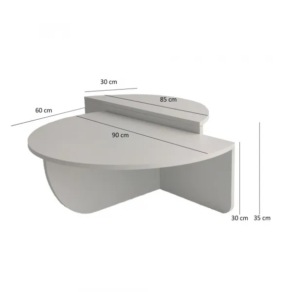 Konferenčný stolík Podium - White