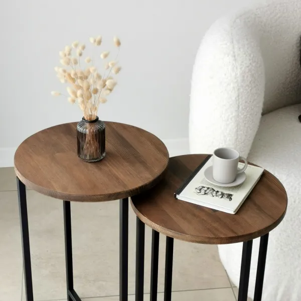 Konferenčný stolík Neta Set - Walnut