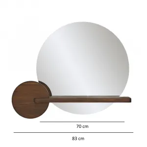 Zrkadlo Points - Walnut