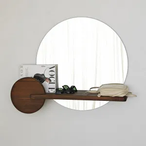 Zrkadlo Points - Walnut