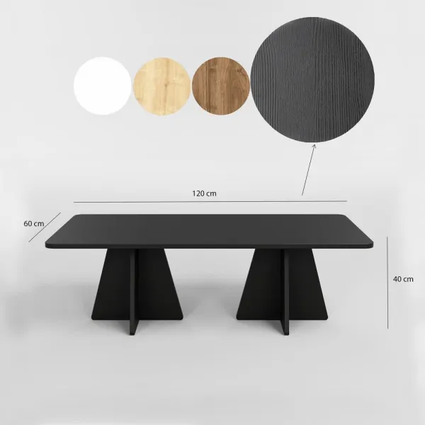 Konferenčný stolík Mushroom - Black