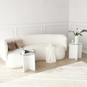 Sada odkladacích stolíkov (2 kusy) Lily - White