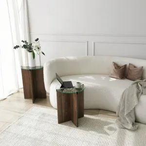 Sada odkladacích stolíkov (2 kusy) Lily - Walnut