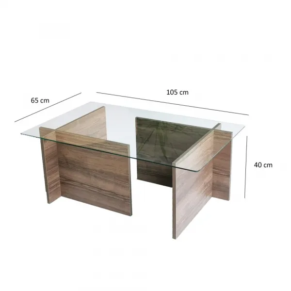 Konferenčný stolík New Escape - Walnut