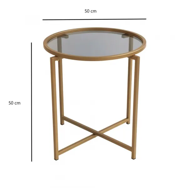 Konferenčný stolík S407K - Gold