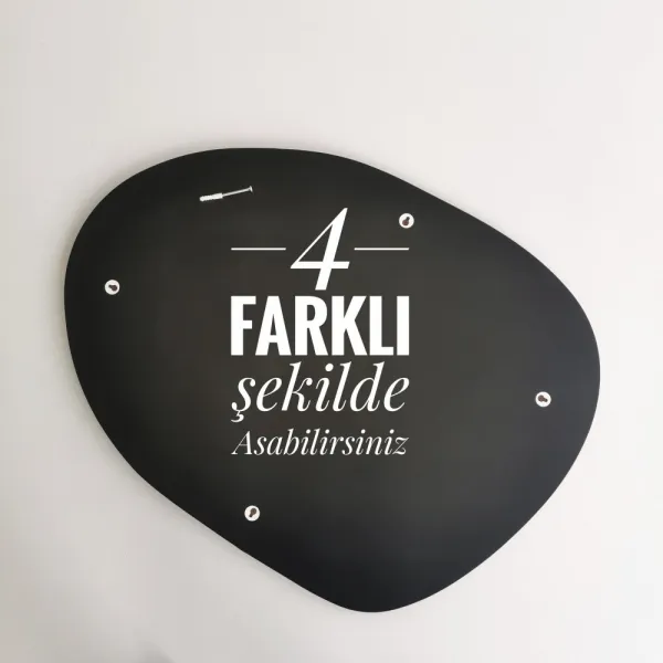 Dekoratívne zrkadlo Gusto Mirror - Black