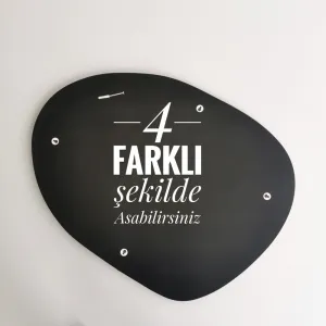 Dekoratívne zrkadlo Gusto Mirror - Black