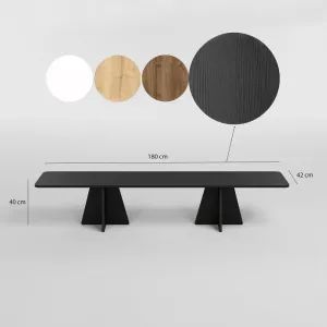 TV skrinka / Obývacia stena Mushroom - Black