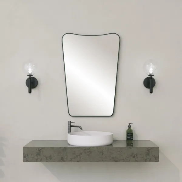Bathroom Cabinet With Mirror Bella Cabinet - Black
