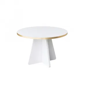 Konferenčný stolík Mushroom - Gold, White v2