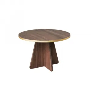 Konferenčný stolík Mushroom - Gold, Walnut v2