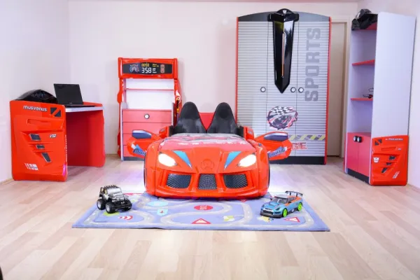 Car Bed Mnv3 - Red