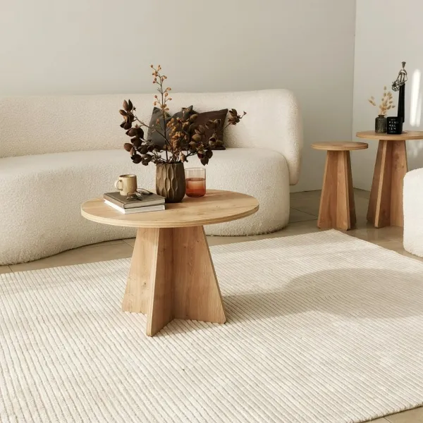 Konferenčný stolík Mushroom - Sapphire Oak
