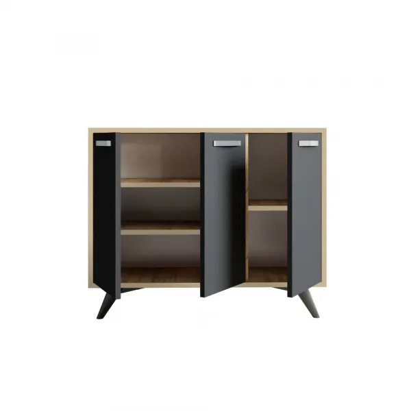 Viacúčelová skrinka Piffa - Oak, Anthracite