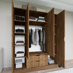 Šatníková skriňa 1600-046 - Walnut