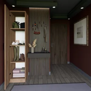 Šatníková skriňa Yaman 1 Door - Walnut
