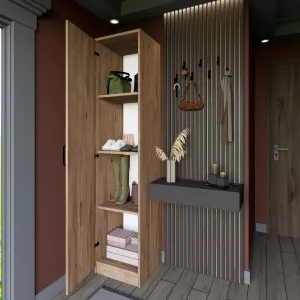 Šatníková skriňa Yaman 1 Door - Walnut