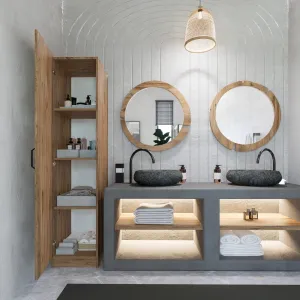 Šatníková skriňa Yaman 1 Door - Walnut