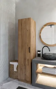 Šatníková skriňa Yaman 1 Door - Walnut
