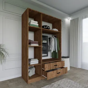 Šatníková skriňa Yaman 1600-027 - Walnut