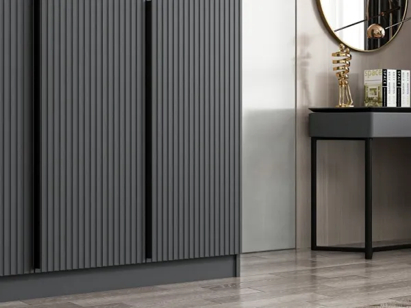 Šatníková skriňa Kale Anthracite - 2287