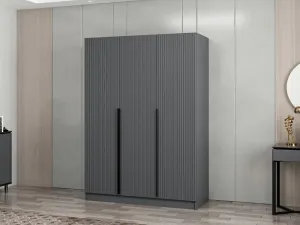 Šatníková skriňa Kale Anthracite - 2287