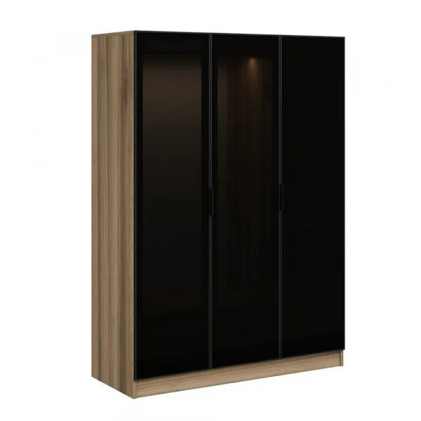 Šatníková skriňa Kale Dark Grey - 2285