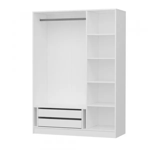 Šatníková skriňa Kale 3 Mebran Kapak 190 - White