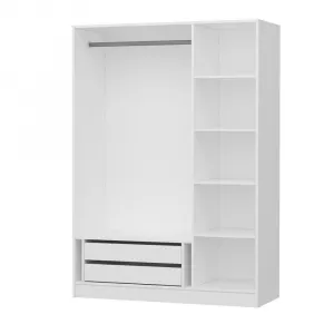 Šatníková skriňa Kale 3 Mebran Kapak 190 - White