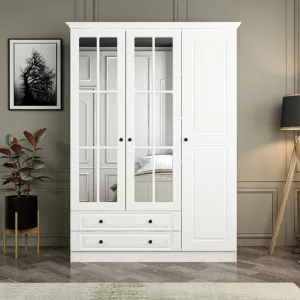 Šatníková skriňa Kale 3 Mebran Kapak 190 - White