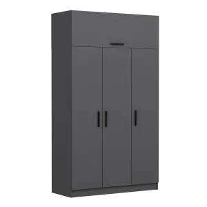 Šatníková skriňa Minar 3 Kapak 2 Çekmece 235 - Anthracite
