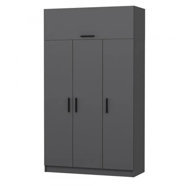 Šatníková skriňa Minar 3 Kapak 2 Çekmece 235 - Anthracite
