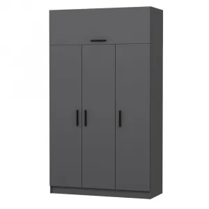 Šatníková skriňa Minar 3 Kapak 2 Çekmece 235 - Anthracite