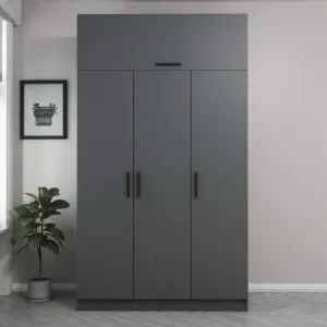 Šatníková skriňa Minar 3 Kapak 2 Çekmece 235 - Anthracite