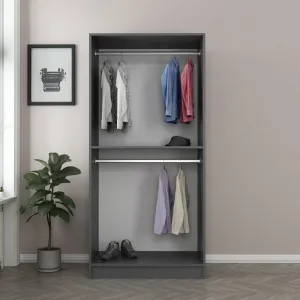 Šatníková skriňa Kale Plus Membrane Anthracite - 210