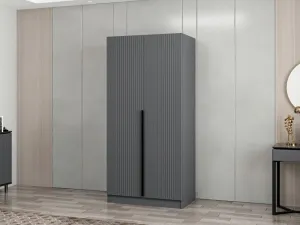 Šatníková skriňa Kale Plus Membrane Anthracite - 210