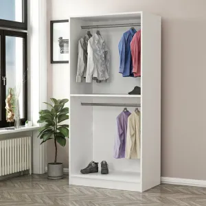 Šatníková skriňa Kale Glass Black - 210