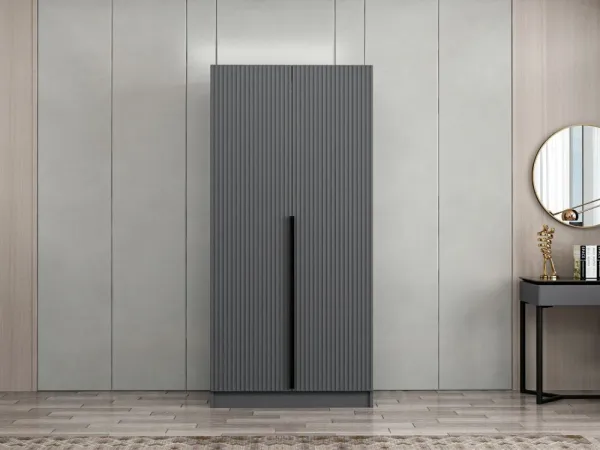 Šatníková skriňa Kale Plus Membrane Anthracite - 210