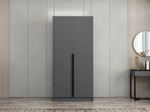 Šatníková skriňa Kale Plus Membrane Anthracite - 210
